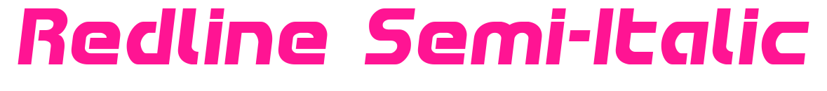 Redline Semi-Italic預(yù)覽圖片