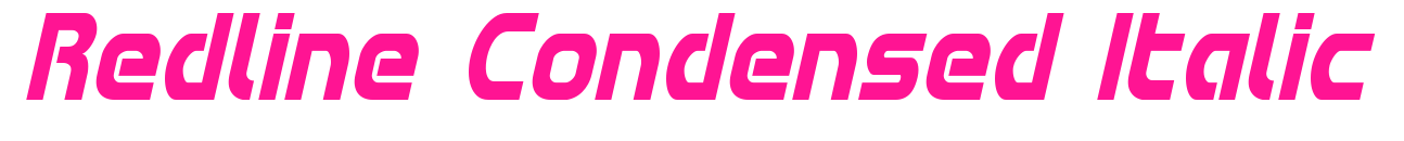 Redline Condensed Italic預(yù)覽圖片