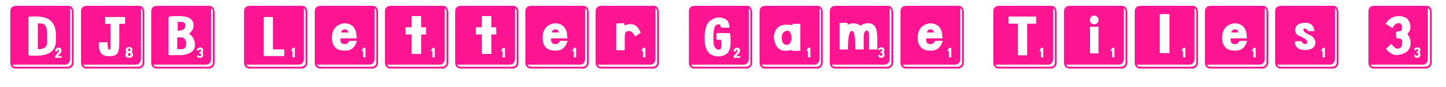 DJB Letter Game Tiles 3預(yù)覽圖片