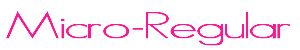 Micro-Regular預覽圖片