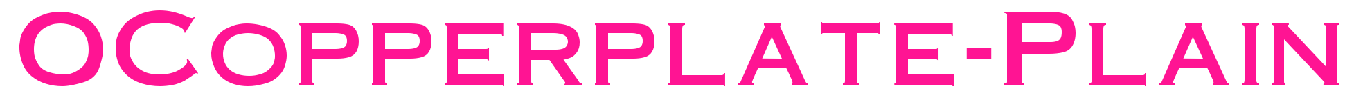 OCopperplate-Plain預覽圖片