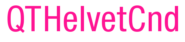 QTHelvetCnd預(yù)覽圖片