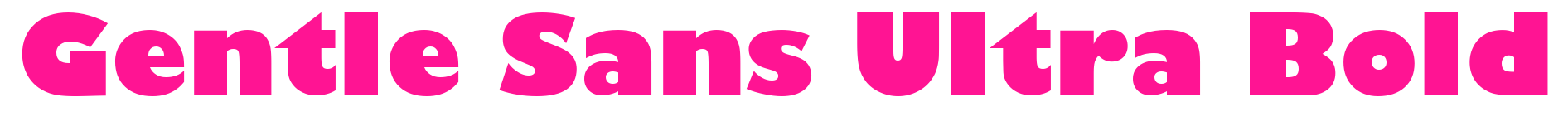 Gentle Sans Ultra Bold預(yù)覽圖片