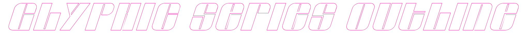 Glyphic Series Outline預覽圖片