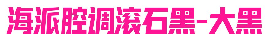 海派腔調(diào)滾石黑-大黑