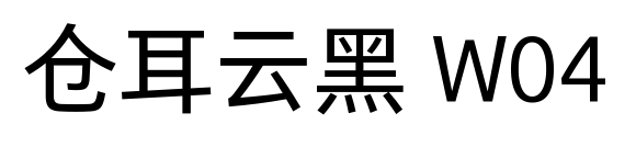 倉(cāng)耳云黑 W04