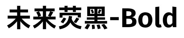 未來(lái)熒黑-Bold