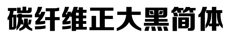 碳纖維正大黑簡體預覽圖片