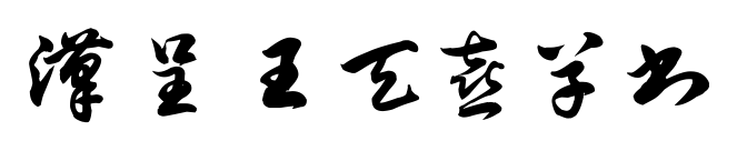漢呈王天喜草書(shū)